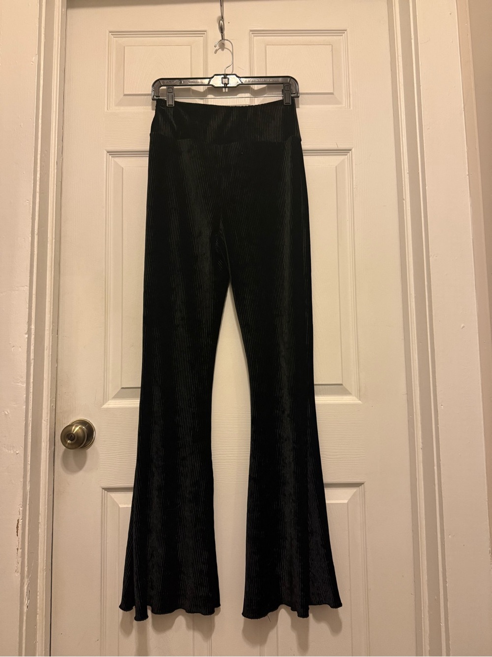 High Waisted Velvet Flares